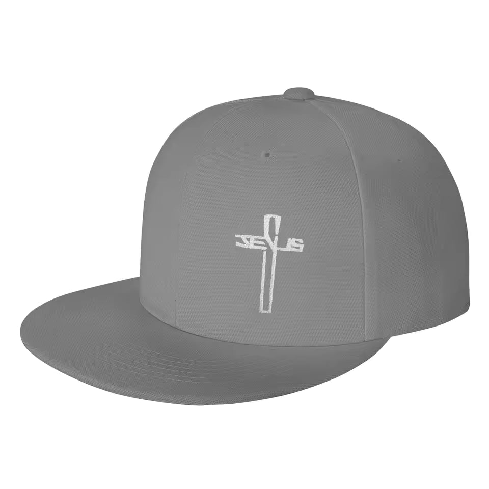 Snapback cap met geborduurde Christelijke kruis