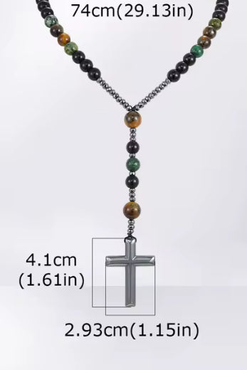 Galsteen Kruisketting