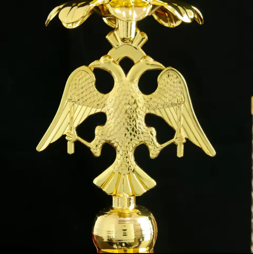 Olielamp Met Rood Glas