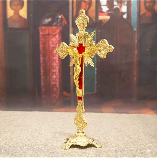 Zinklegering Katholieke Tafelblad Ornament