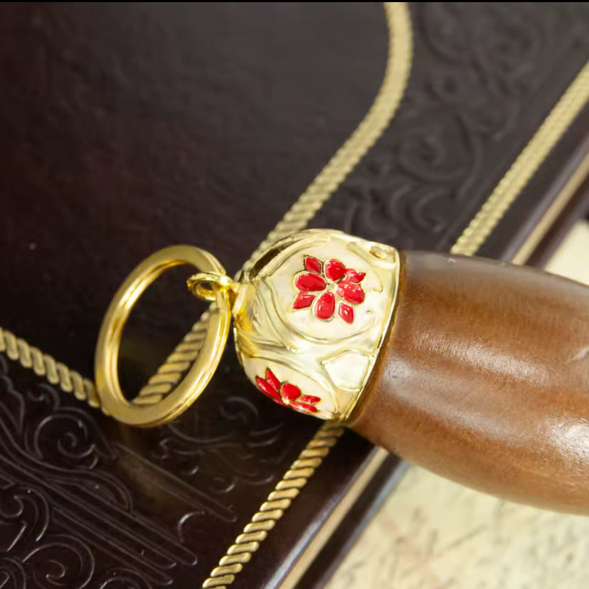 Heilig water zegenborstel met houten handvat