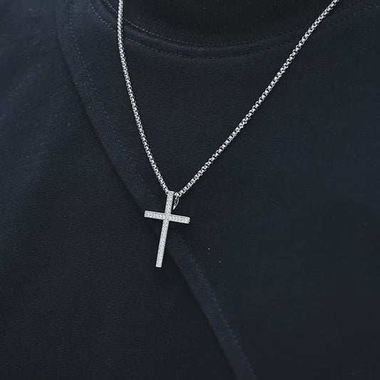 Zirkoon kruis hanger