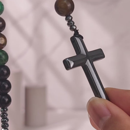 Galsteen Kruisketting