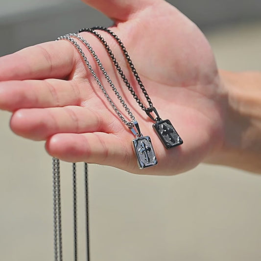 St. Benedict ketting van roestvrij staal